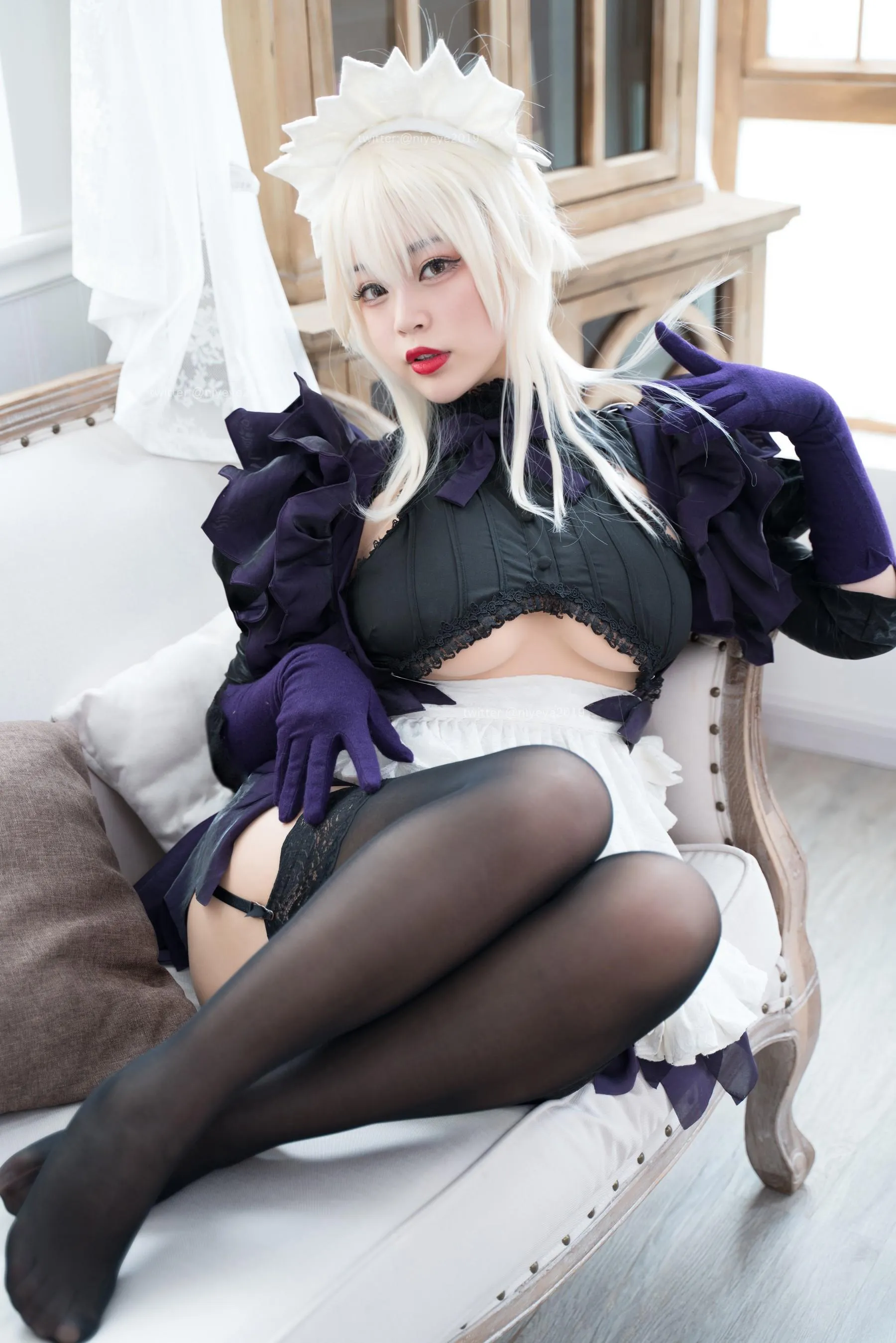 白烨 – NO.53 黑枪呆女仆 [51P]插图4